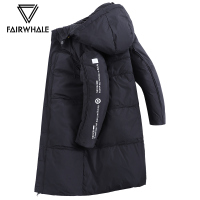 马克华菲男款羽绒服毛领加厚2019冬季新款长款冬装外套保暖连帽