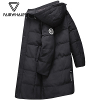 马克华菲羽绒服男中长款2019冬季新款韩版加厚保暖连帽外套羽绒衣