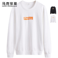 马克华菲卫衣男2020春季圆领套头白色潮牌ins潮流春秋宽松情侣潮