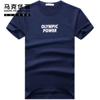 马克华菲短袖T恤男2020夏季街头潮流印花潮牌纯棉休闲半袖衫