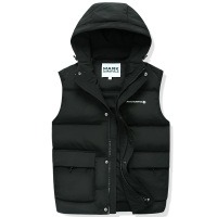 马克华菲羽绒服连帽马甲男2020秋冬新款工装风大口袋户外休闲背心