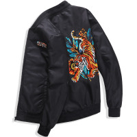 马克华菲夹克男士外套2021春季新款潮流刺绣棒球服秋装休闲上衣潮