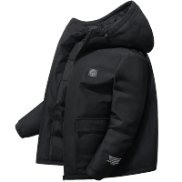 马克华菲羽绒服男2020冬季新款加厚短款黑色潮流帅气工装外套潮牌