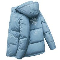 马克华菲羽绒服男2020冬季新款潮流帅气蓝色加厚短款冬装潮牌外套
