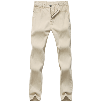 马克华菲牛仔裤男2021春季新款潮牌纯色修身小脚休闲百搭裤子潮