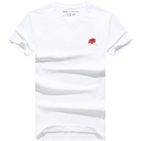 马克华菲短袖t恤男2021夏季新款白色纯棉潮流简约百搭小白t港风潮