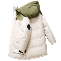 马克华菲羽绒服男士中长款加厚2021年冬季新款潮牌品牌工装防寒服