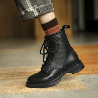 格瑞迪欧2020年新款百搭ann马丁靴女单靴潮短筒英伦真皮短靴厚底Z20-47