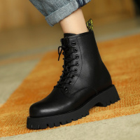 格瑞迪欧马丁靴女2020春秋新款ins韩版网红百搭圆头粗跟休闲英伦风短筒靴Z1988-24