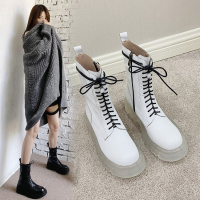 格瑞迪欧欧洲站同款头层牛皮马丁靴短筒ins潮网红英伦百搭机车短靴1988-13