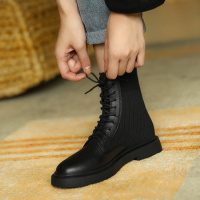 格瑞迪欧马丁靴女英伦风2020新款短靴女春秋单靴韩版百搭粗跟厚底网红靴J7006