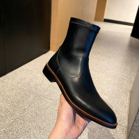 格瑞迪欧 粗跟简约短靴女2020年新款圆头真皮百搭瘦瘦靴时装靴低跟短筒磨砂M0518