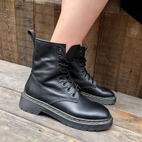 格瑞迪欧2020新款平底系带英伦风马丁靴女真皮百搭圆头网红短靴M0006