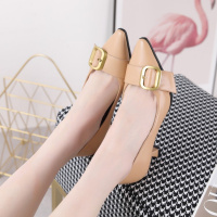 Tiauny细跟高跟鞋2021新款性感单鞋浅口职业工作鞋百搭韩版女鞋D617