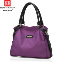 芭妮美姿女包大容量帆布包牛津纺单肩手提包女百搭单肩包18-801