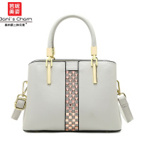 芭妮美姿新款时尚中年女士手提包简约单肩斜挎妈妈包8505