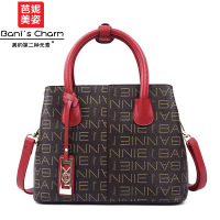 芭妮美姿韩版大包女字母手提包单肩斜挎包女职业百搭16-202