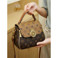 芭妮美姿手提包包女新款潮时来运转小方包百搭质感单肩斜挎包22408