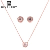 GIVENCHY纪梵希 施华洛世奇人造水晶女士项链耳钉套装