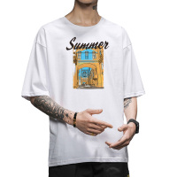 IKOPPOI 2019夏季新款男士纯棉短袖t恤宽松五分袖上衣印花潮牌 TX900-5