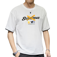 IKOPPOI 2019夏季新款男士短袖t恤宽松五分袖上衣印花潮牌 TX921-6