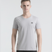 Jeep/吉普 春夏季户外纯色t恤运动衫透气舒适圆领短袖T桖男夏季修身百搭打底衫