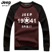 JEEP/吉普毛衣男2019秋冬新款圆领套头宽松长袖毛衫青年简约时尚百搭保暖针织毛衣A245