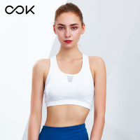 OOK运动内衣女士跑步防震无钢圈背心式瑜伽白色无痕文胸罩