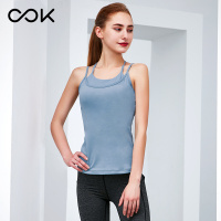 OOK运动内衣女防震文胸跑步健身聚拢大胸海蓝背心式bra瑜伽背心