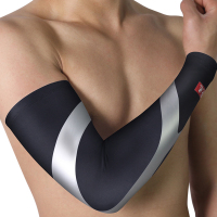 狂迷黑色莱卡速干排汗反光酷炫运动能量护臂（单只装）