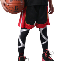 狂迷护膝黑色护具轻盈舒适分散压力稳定肌肉护腿（单只装）