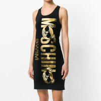 Moschino Underwear莫斯奇诺 女士小熊烫金字母logo背心连衣裙