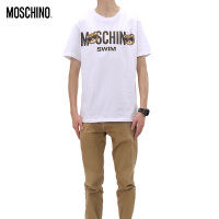 MOSCHINO 小熊字母logo短袖T恤