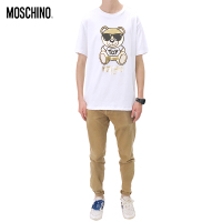 MOSCHINO TOY烫金小熊短袖T恤