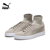 Puma/彪马Basket 男款高帮袜套鞋 运动休闲鞋 纯色 黑色/灰色
