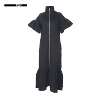 MCQ ALEXANDER MCQUEEN设计师品牌女装 女士荷叶边短袖连衣裙