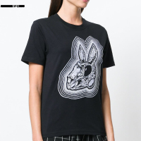 MCQ ALEXANDER MCQUEEN设计师品牌 女士款休闲运动兔子短袖T恤
