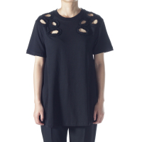 MCQ麦寇/亚历山大麦昆副线/欧美潮牌 女装镂空上衣女士短袖T恤