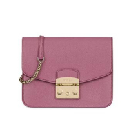 FURLA 芙拉 SS19 CRUISE 女士 牛皮剖层革 淡紫色 METROPOLIS系列 S号 斜跨单肩包9937