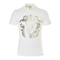 Versace/范思哲VJ LOGO男士经典短袖T恤圆领烫金印花【官方验货】