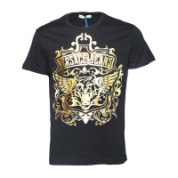 Versace jeans范思哲VJ男士短袖T恤圆领logo休闲休闲【官方验货】