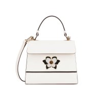 FURLA/芙拉女士 牛皮革 拼色 MUGHETTO系列 S号 手提包黑白拼色