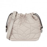 FURLA/芙拉CAOS系列 S号女士羊皮革 斜跨包水桶包