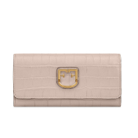 FURLA/芙拉2019春夏新款BELVEDERE系列 XL号 LOGO长款钱包钱夹