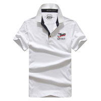 JEEP宽松POLO衫春夏装青年休闲短袖T恤男士衬衫领t恤大码商务男装