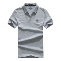 JEEP2019新款短袖男士t恤男新款polo衫男士短袖体恤V领半袖男装潮