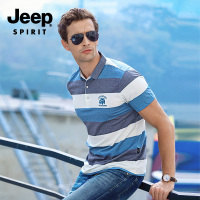 JEEP/吉普短袖t恤男 2019夏季新款衣服男士翻领半袖体恤POLO衫男