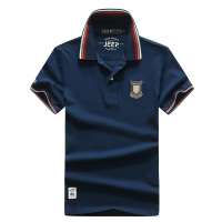 JEEP/吉普夏季薄款短袖Polo衫男简约商务休闲大码男装上衣T恤衫