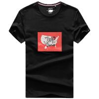 JEEP吉普短袖T恤2019夏季新款男士印花休闲时尚体恤打底衫潮