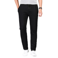 JEEP/吉普2019新品男士针织卫裤系带棉质直筒中腰大码男运动卫裤